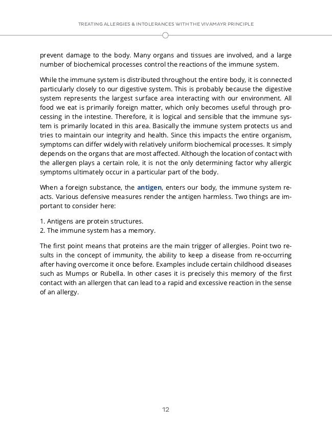 E-Book - Treating Allergies and Intolerances - With the Viva Mayr Pinciple